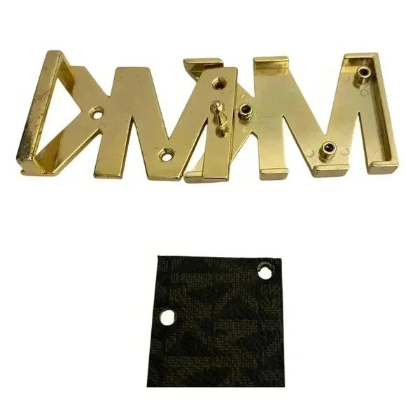Michael Kors MK Logo Monogram Belt  Brown Medium MSRP $98 NEW